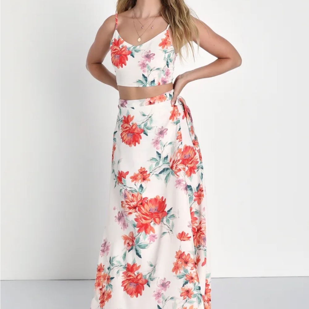 Lulus Bloom with a View Two Piece Maxi